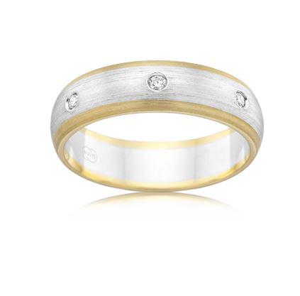 9ct Multitone Gents Diamond