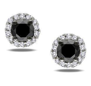 18ct White Gold Black