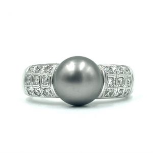 tahitian pearl and diamond ring
