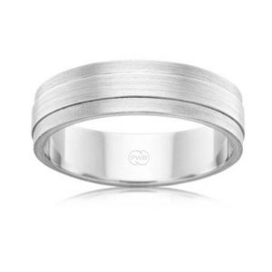 flat brushed and polished wedder