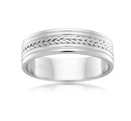White Metal Gents Woven