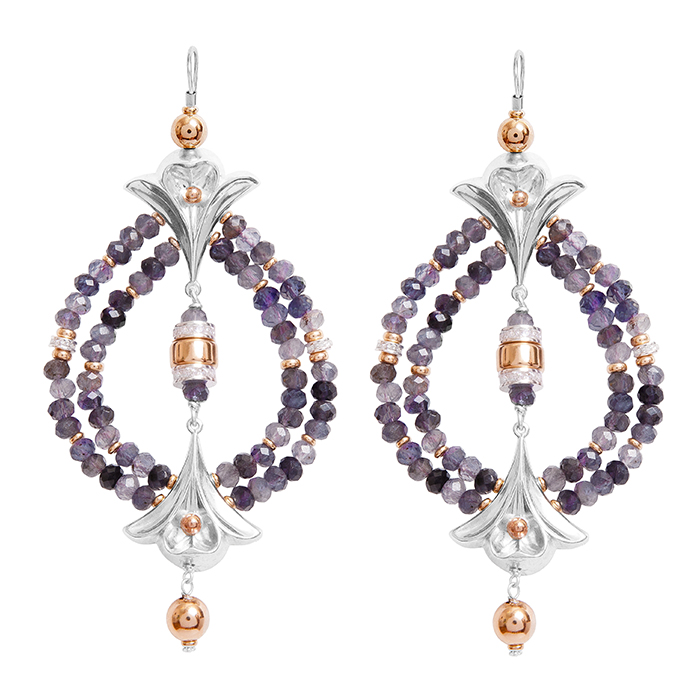 Fiorina Lumiere Earrings Aquamarine
