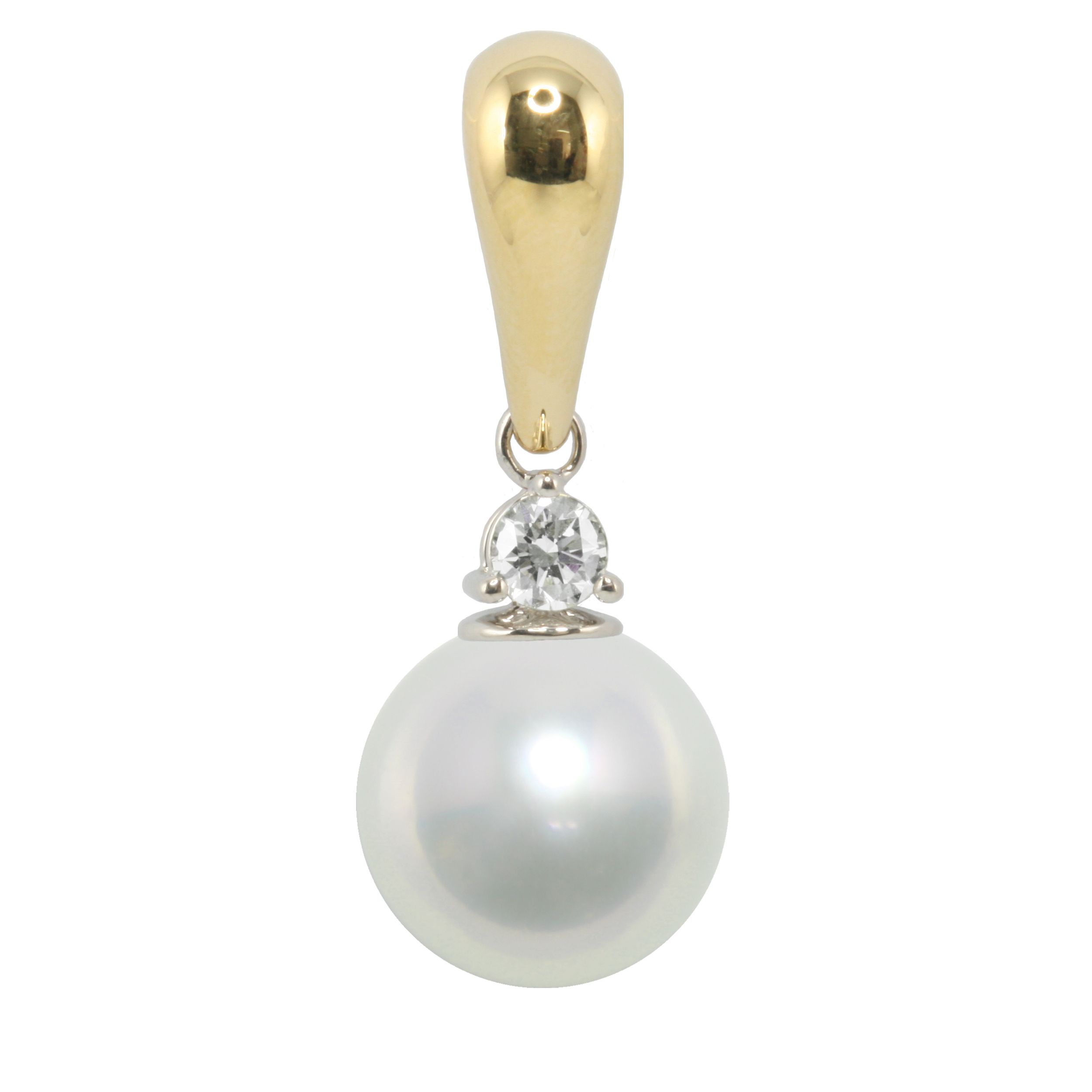 18ct yellow gold white