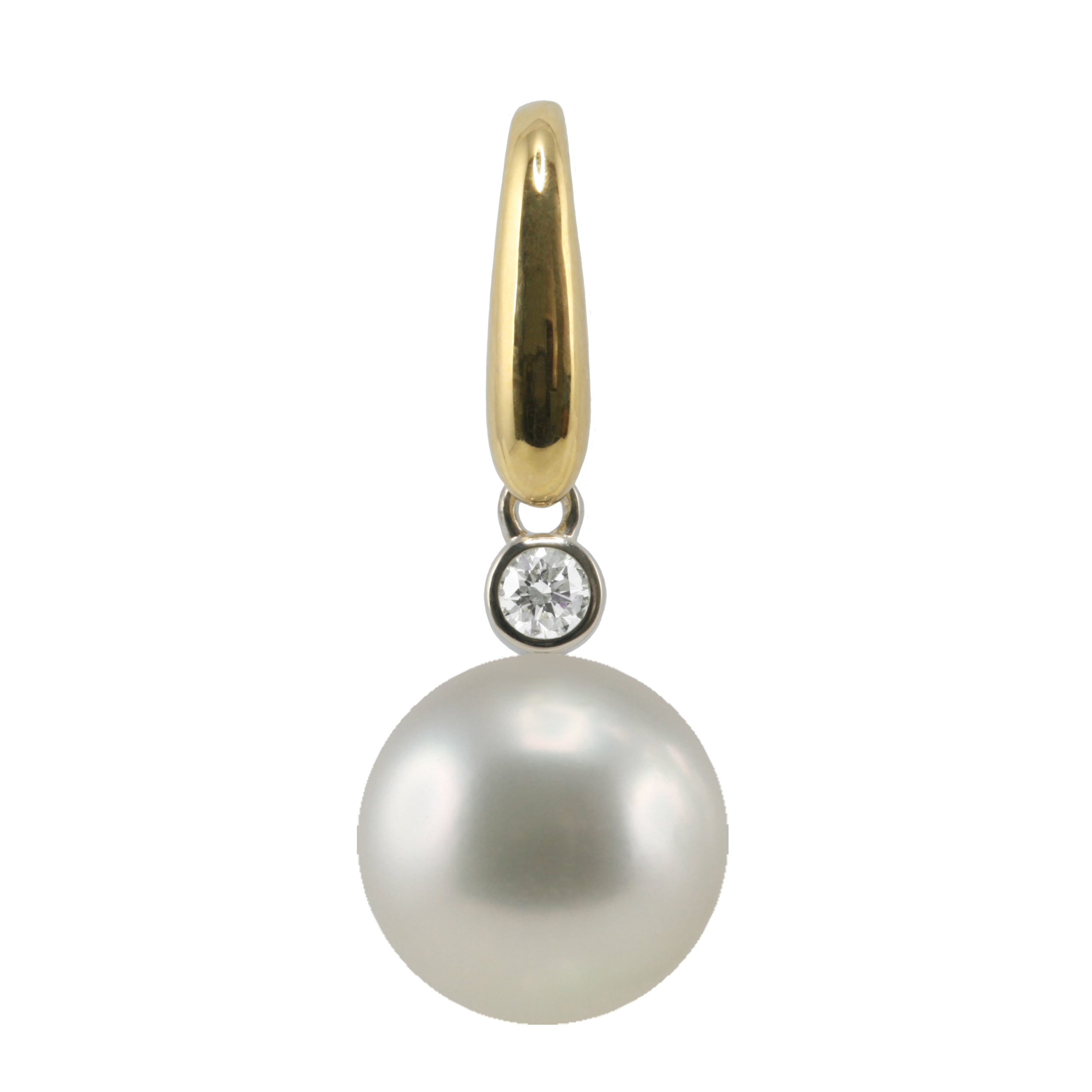 18ct yellow gold drop