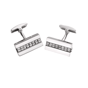 Hoxton sterling silver pyramid cufflinks