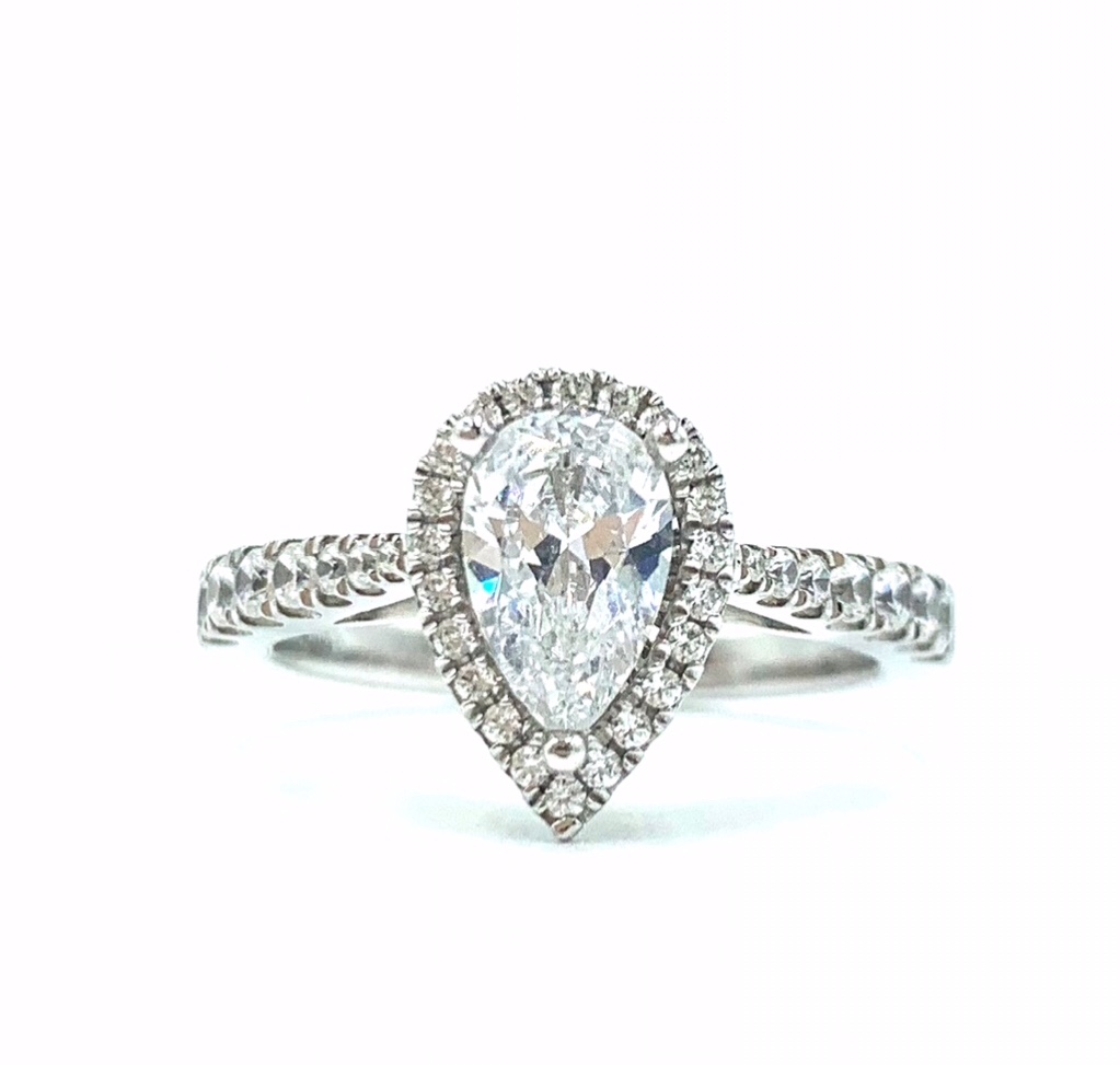 Pear Shaped Diamond Halo