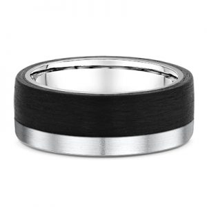 carbon fibe rim band with gold