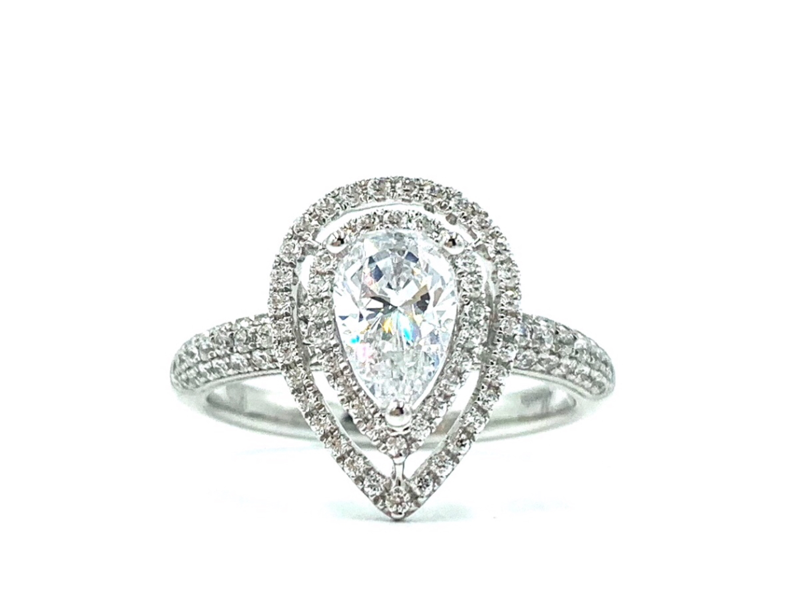 Double Halo Pear Shape
