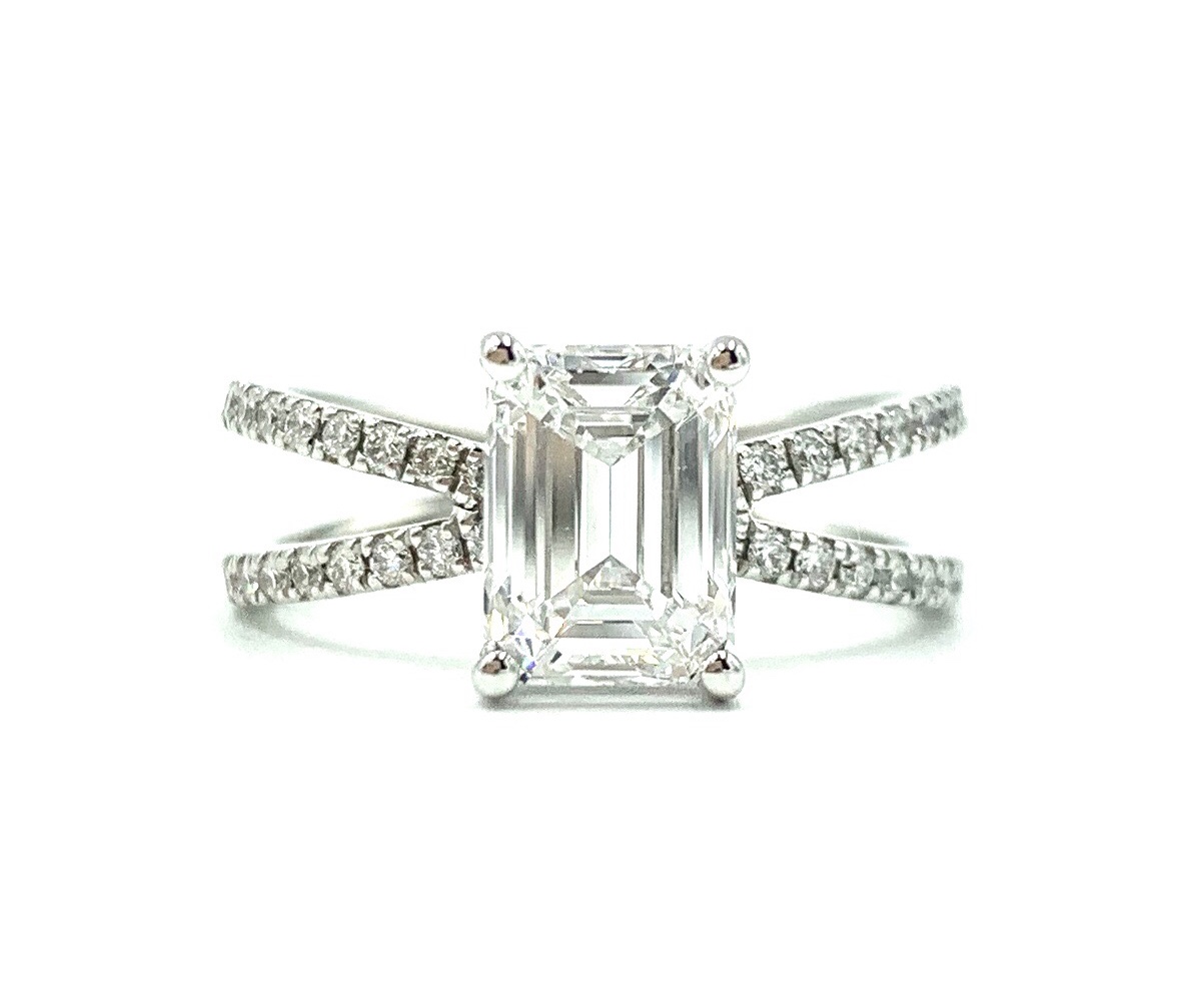 Emerald Cut and Shoulder