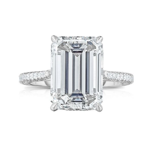 Emerald Cut with Claw