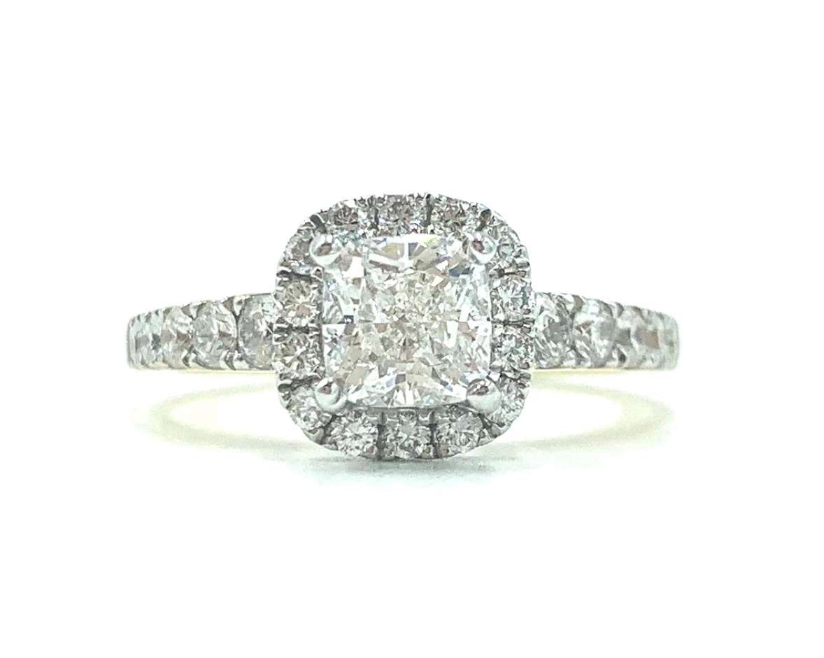 Cushion Cut Halo Diamond