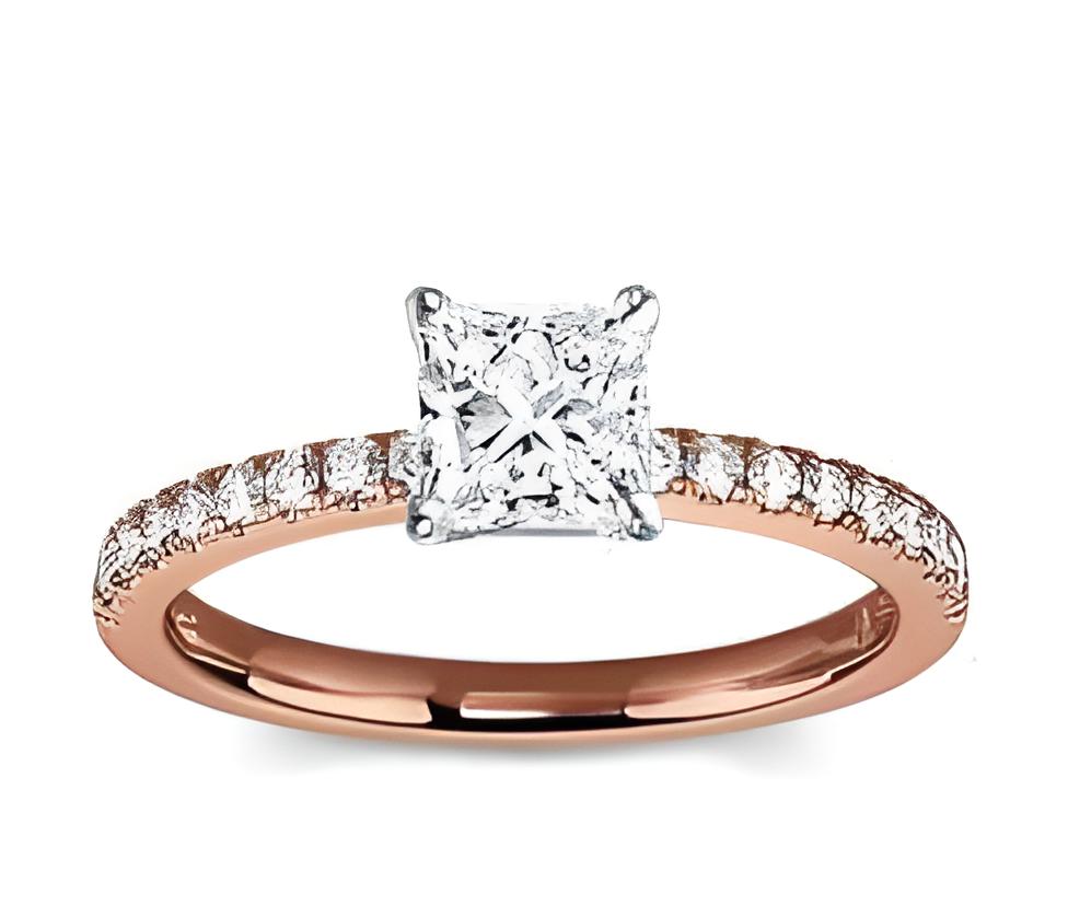 Princess Cut Diamond Solitaire
