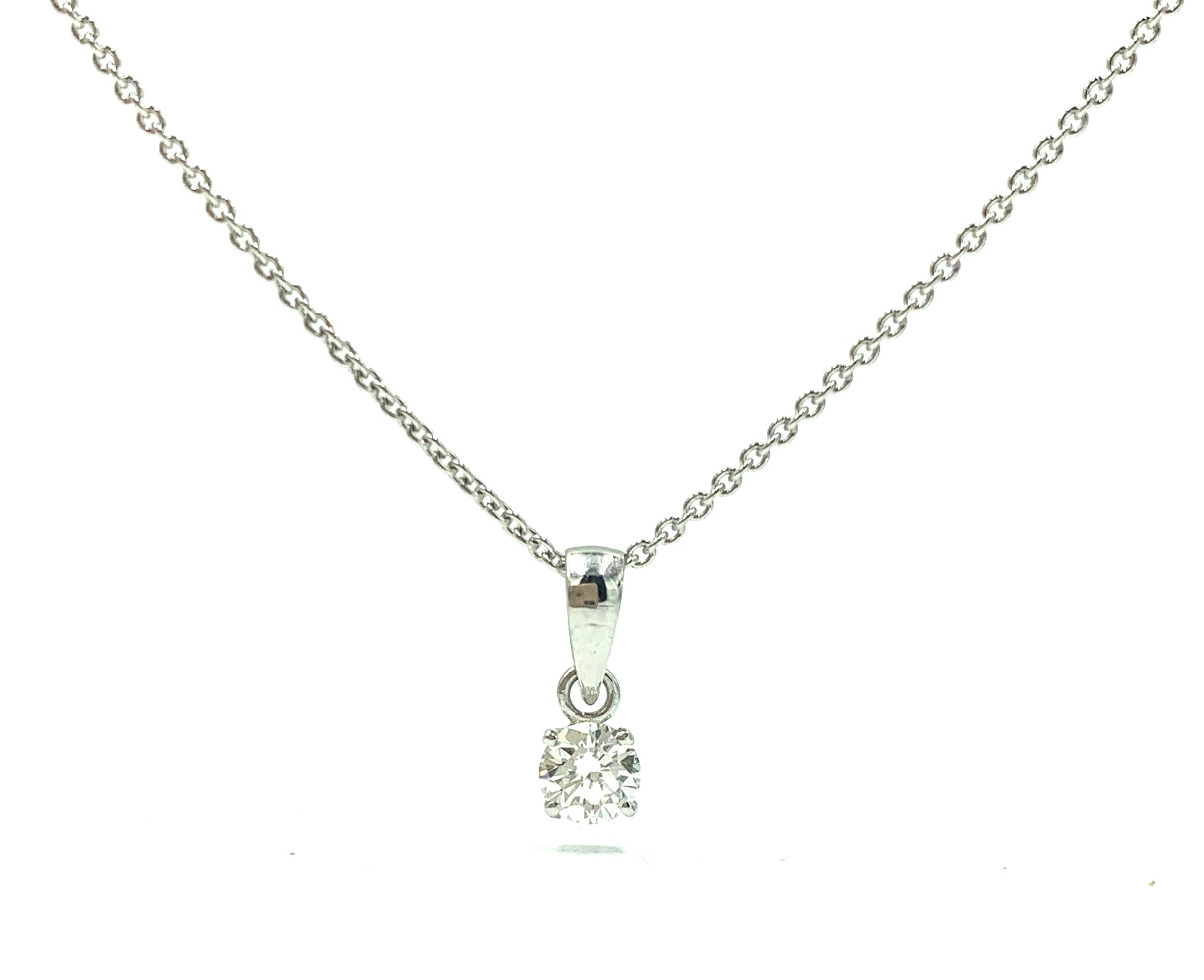 18ct White Gold Four