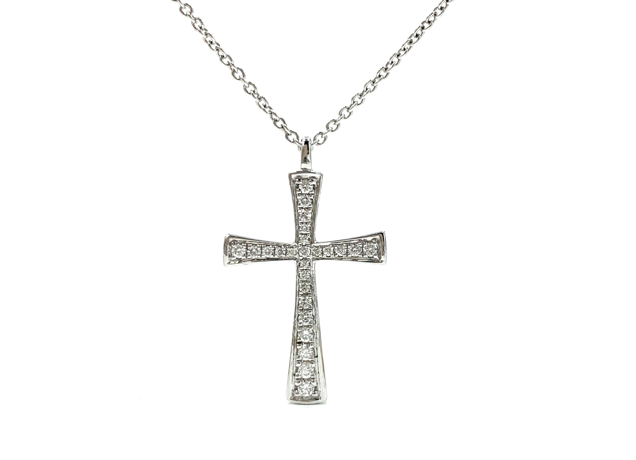 18ct White Gold Pave