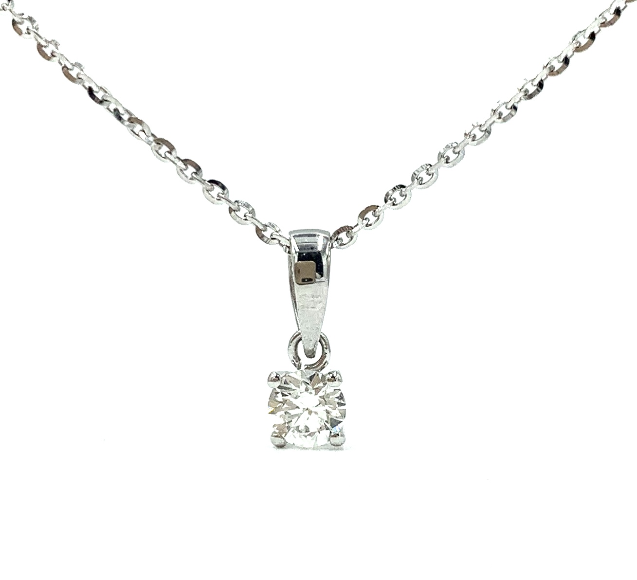 18ct White Gold Four