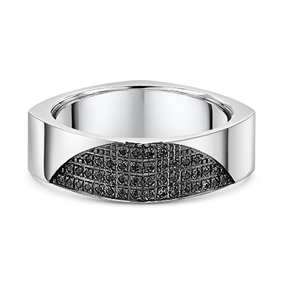 White Metal Wedding Ring