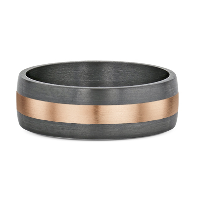 9ct Rose Gold Satin
