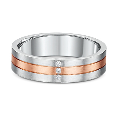 9ct Two Tone Three