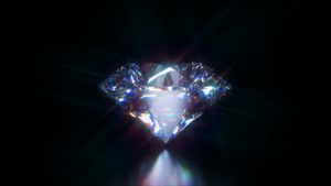 Diamond cut gemstone round brilliant