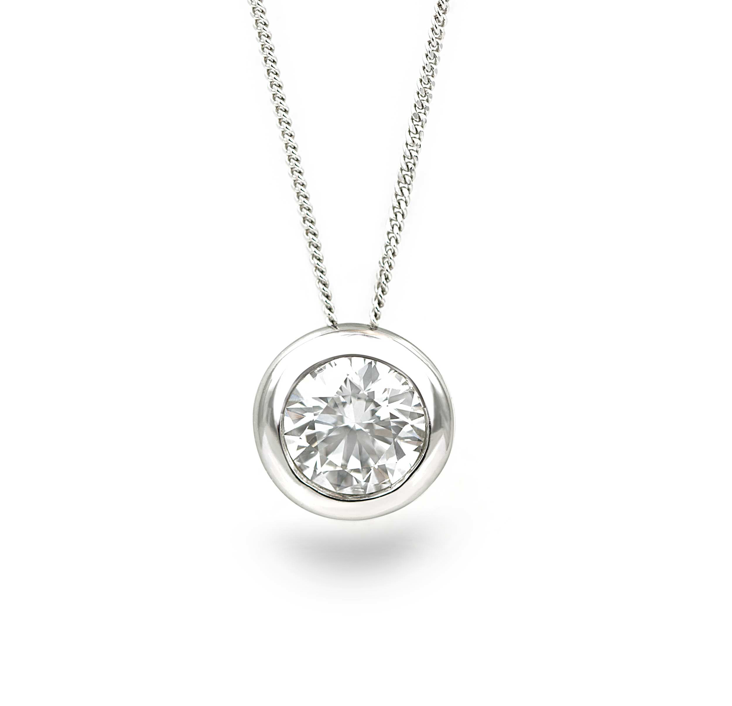 18ct White Gold Bezel