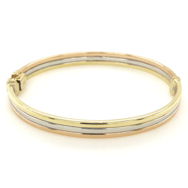 Italian hinged bangle in