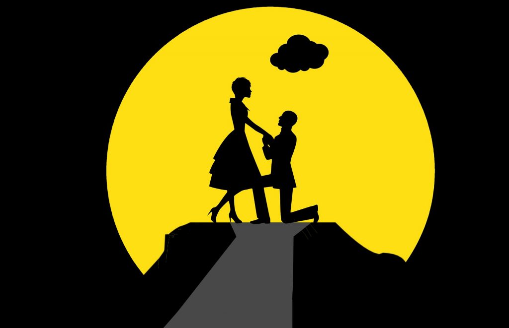 couple proposal graphic illustration
