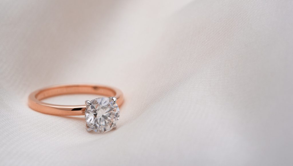 rose gold engagement rings Melbourne