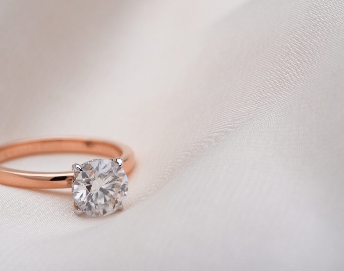 rose gold engagement rings Melbourne
