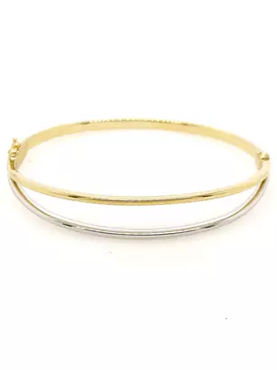 Hinged Bangle in Yellow