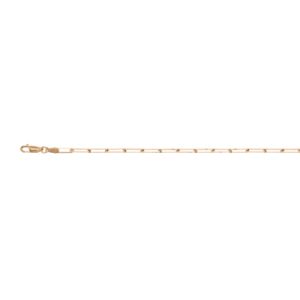9ct yellow gold paperclip bracelet