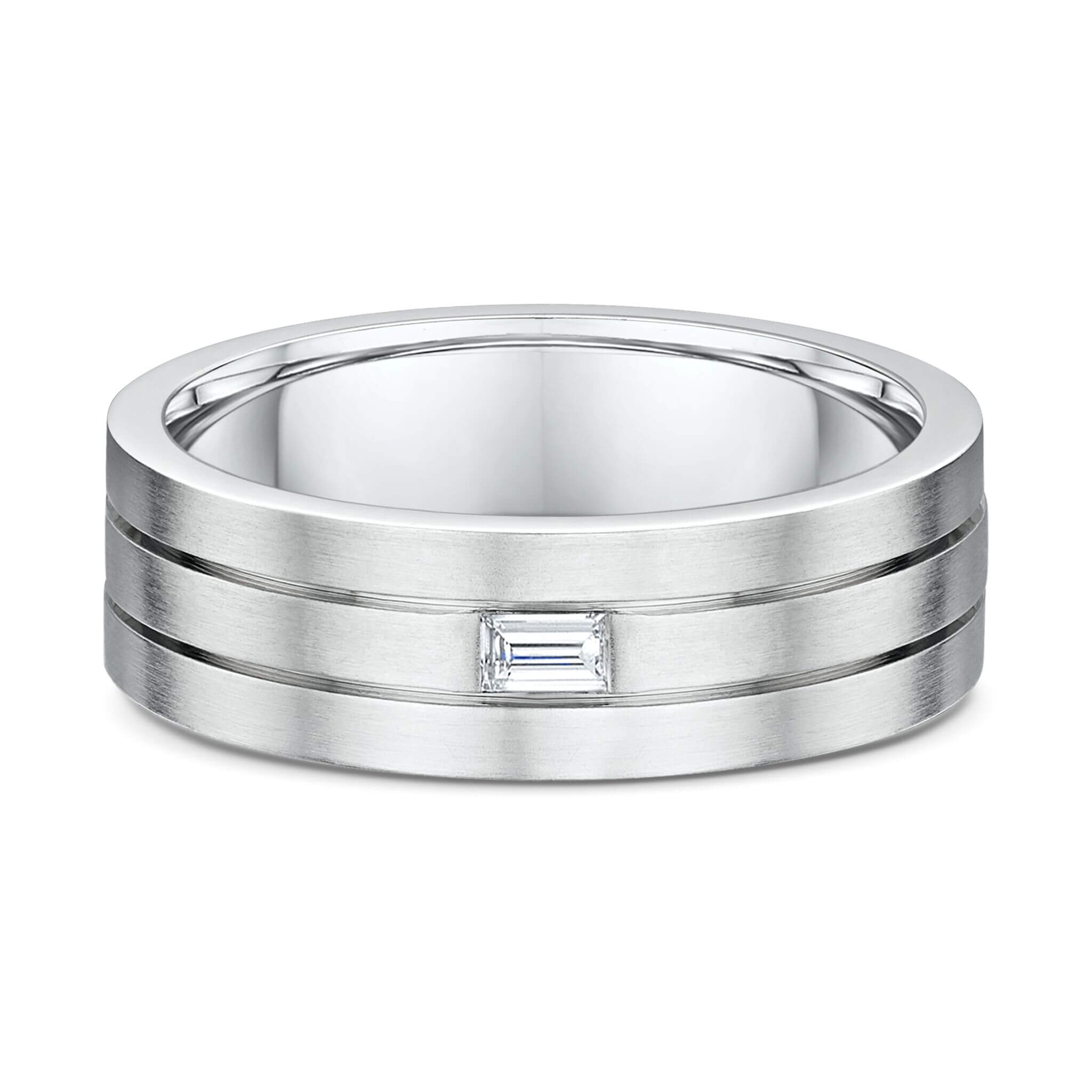 Mens Diamond Baguette Three
