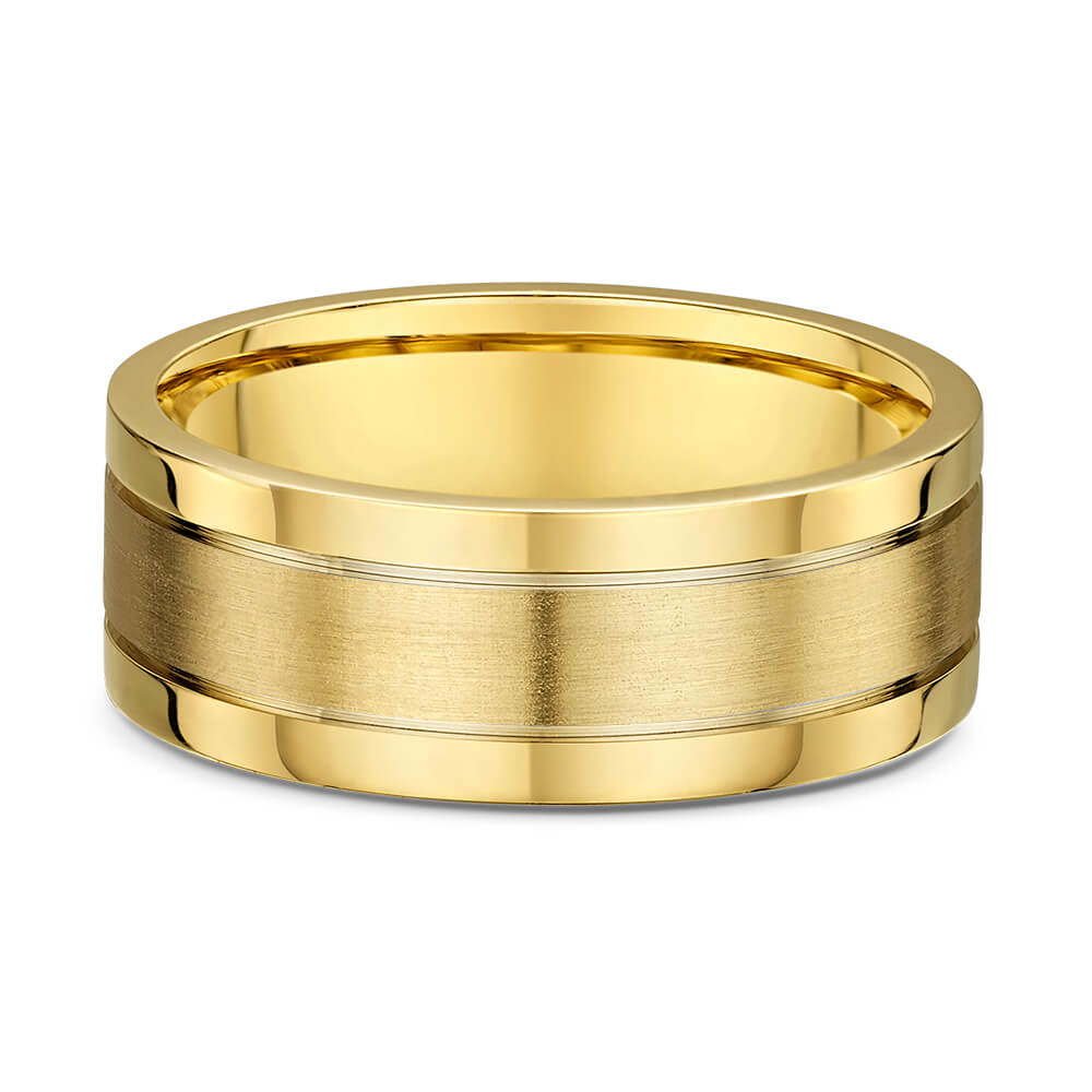 Yellow Gold Flat Brushed
