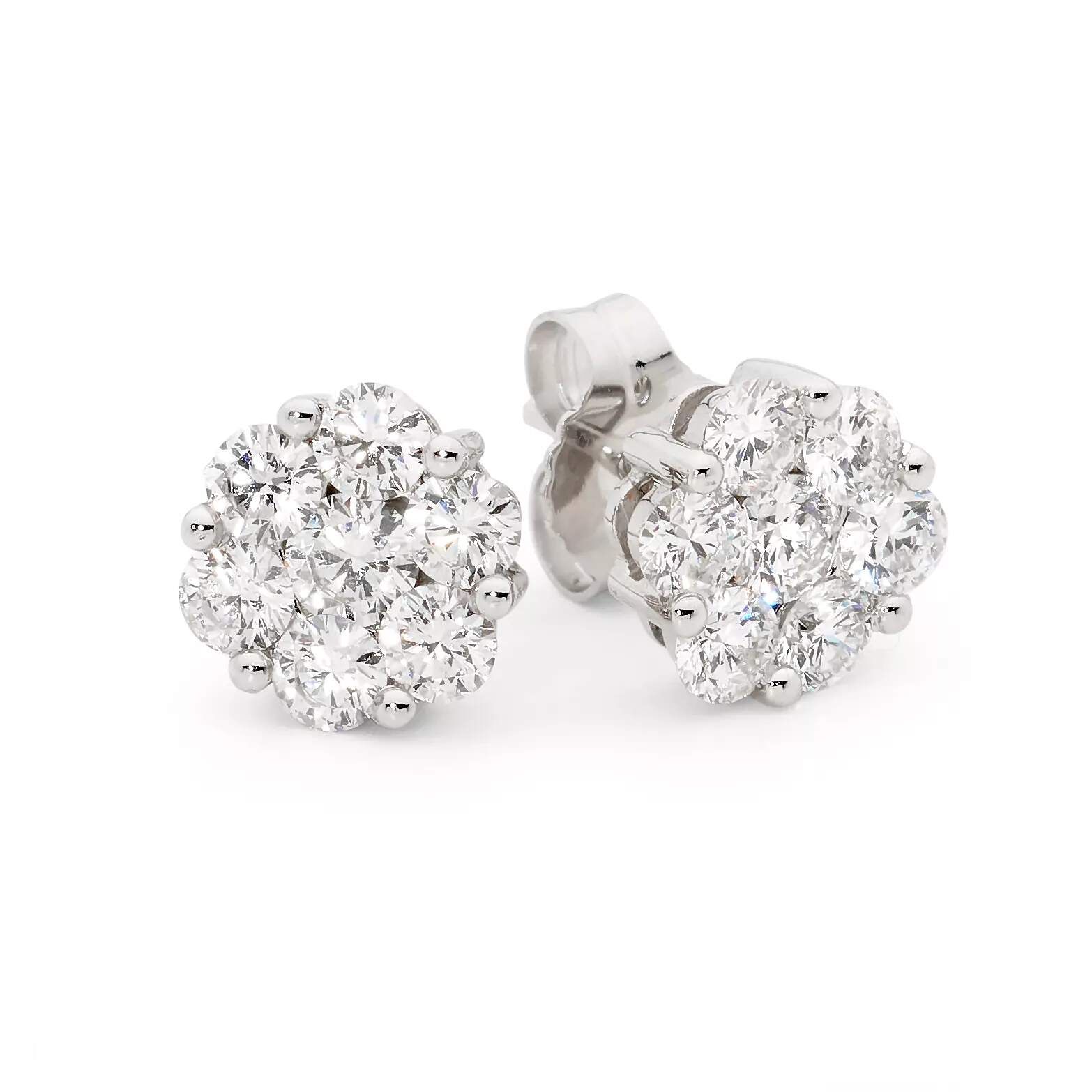 18ct White Gold Flower