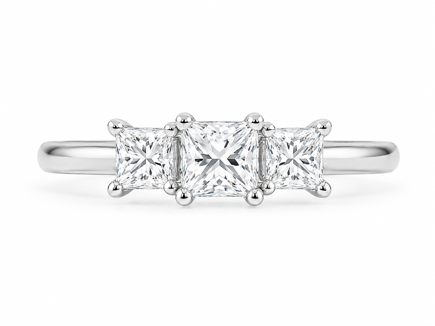 Princess Cut Diamond Trilogy