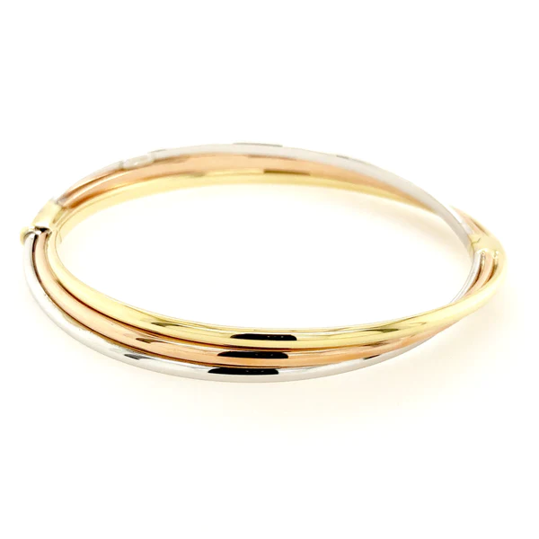 Italian hinged bangle in