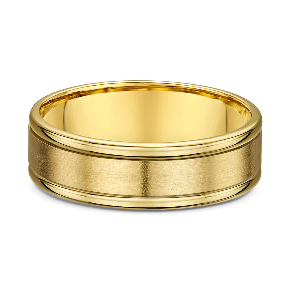 Yellow Gold Brushed and