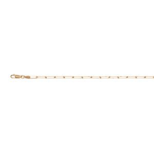 9ct yellow gold imported from italy paperclip necklace