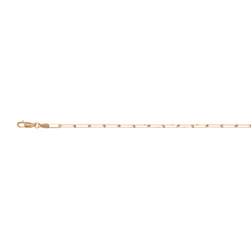Italian Gold Paperclip Necklace-