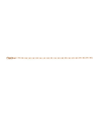 Italian Gold Paperclip Necklace-