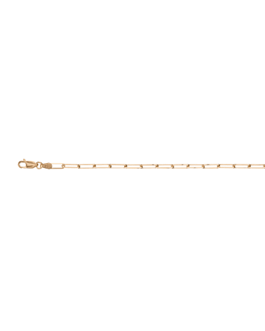 Italian Gold Paperclip Necklace-