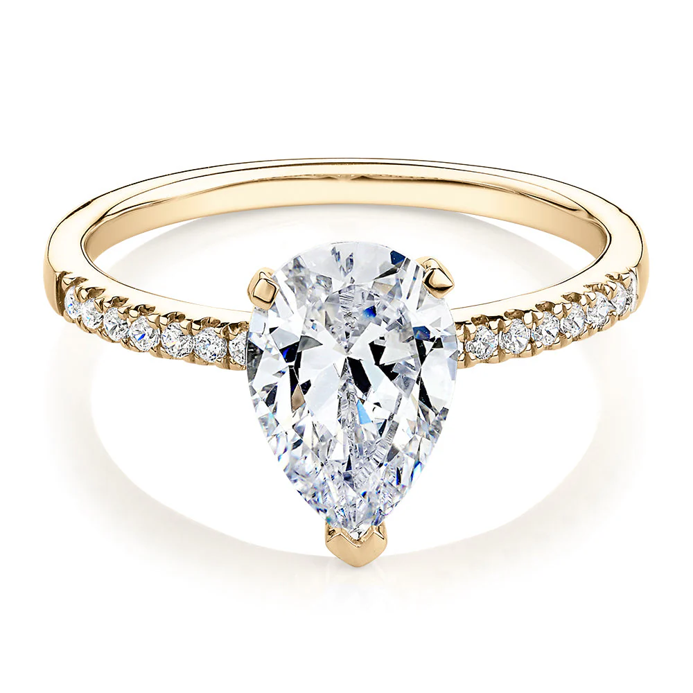 Pear Shape Diamond Engagement