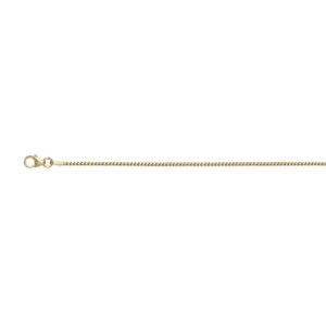 9ct yellow gold franco chain 1.10mm 60cm long