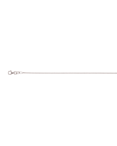 9ct White Gold Franco