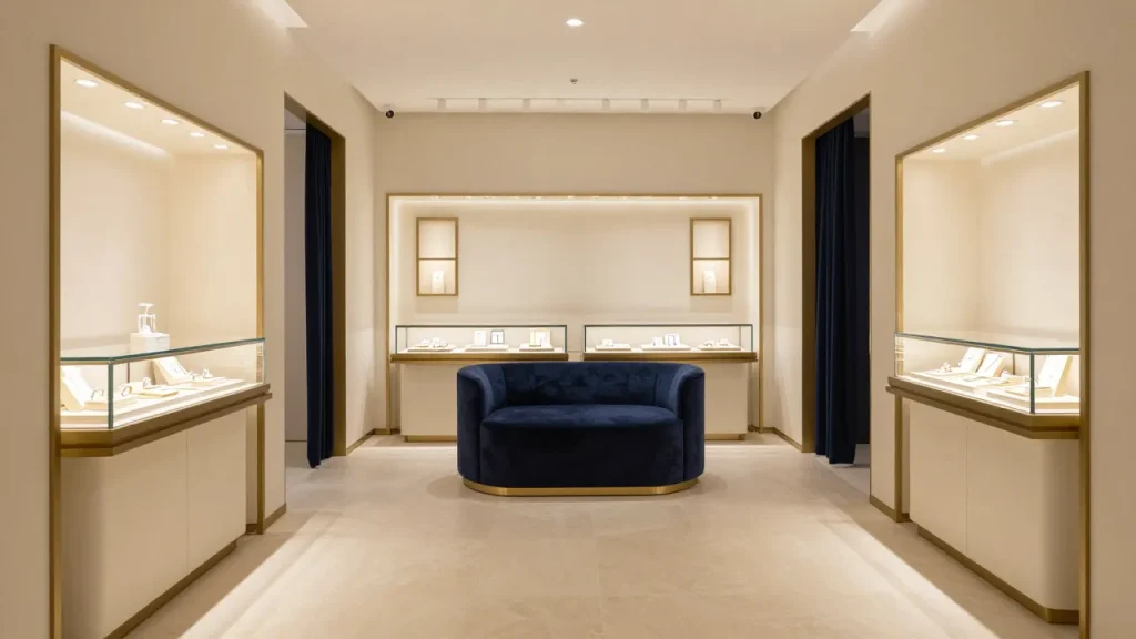 Franco Jewellers Melbourne showroom elegant engagement rings
