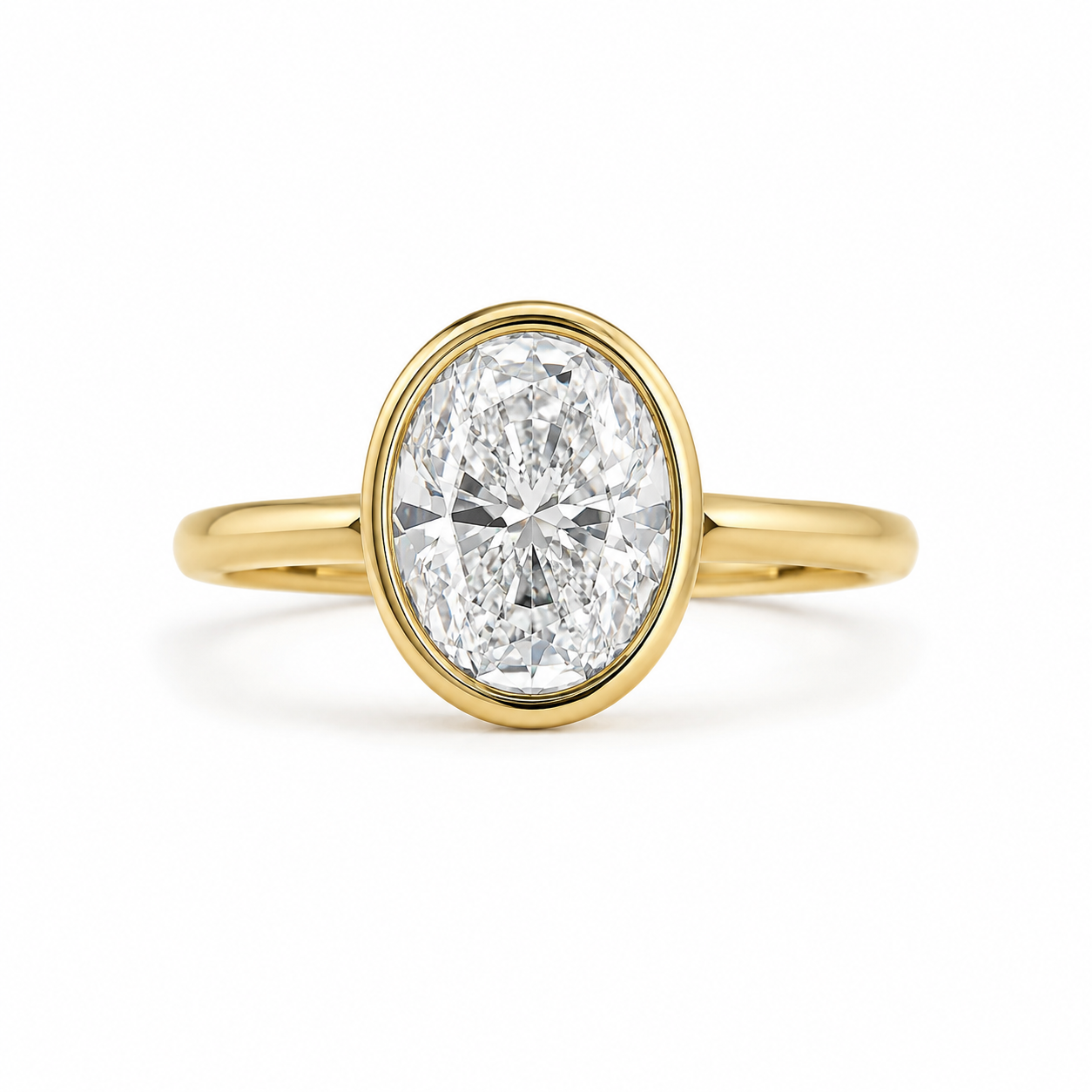Oval Bezel Set Style