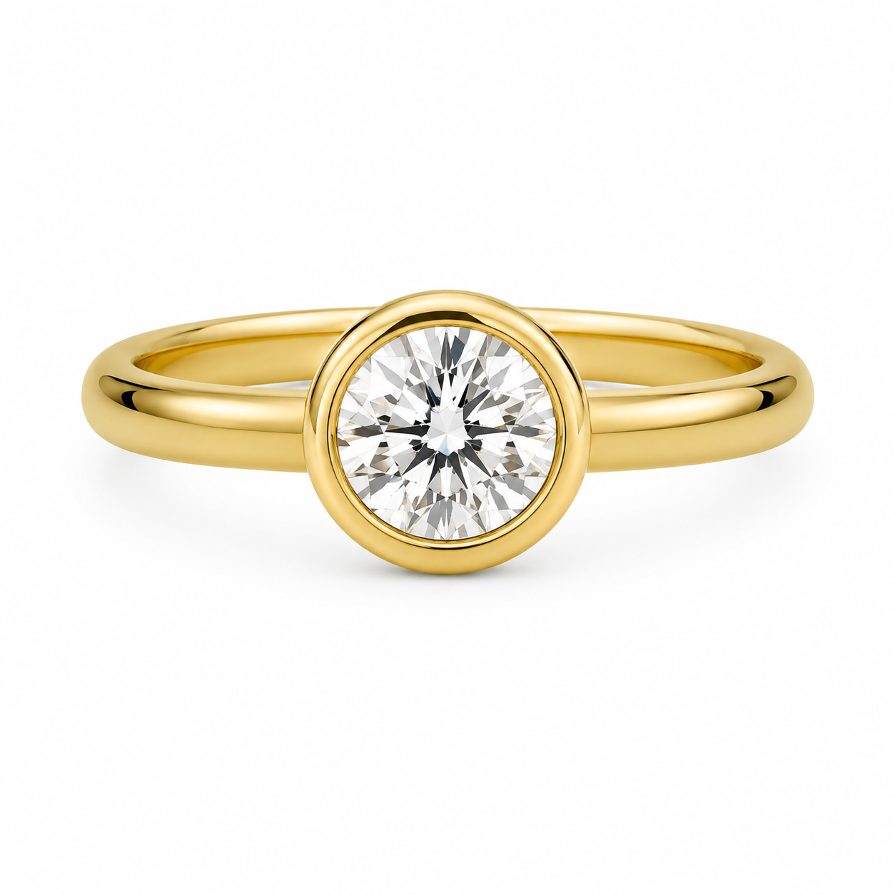 Brilliant Cut Bezel Set