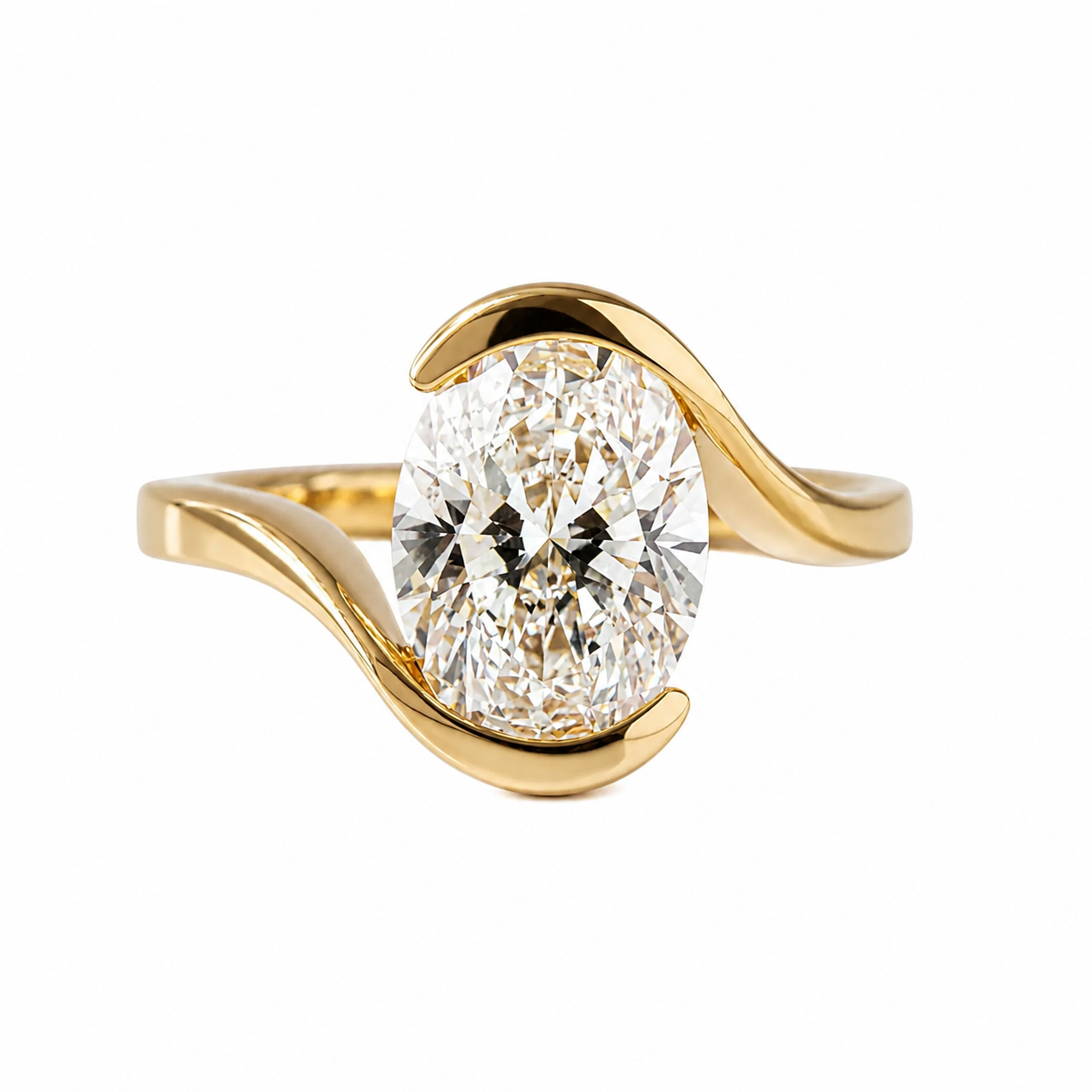 Oval Twisted Style Bezel
