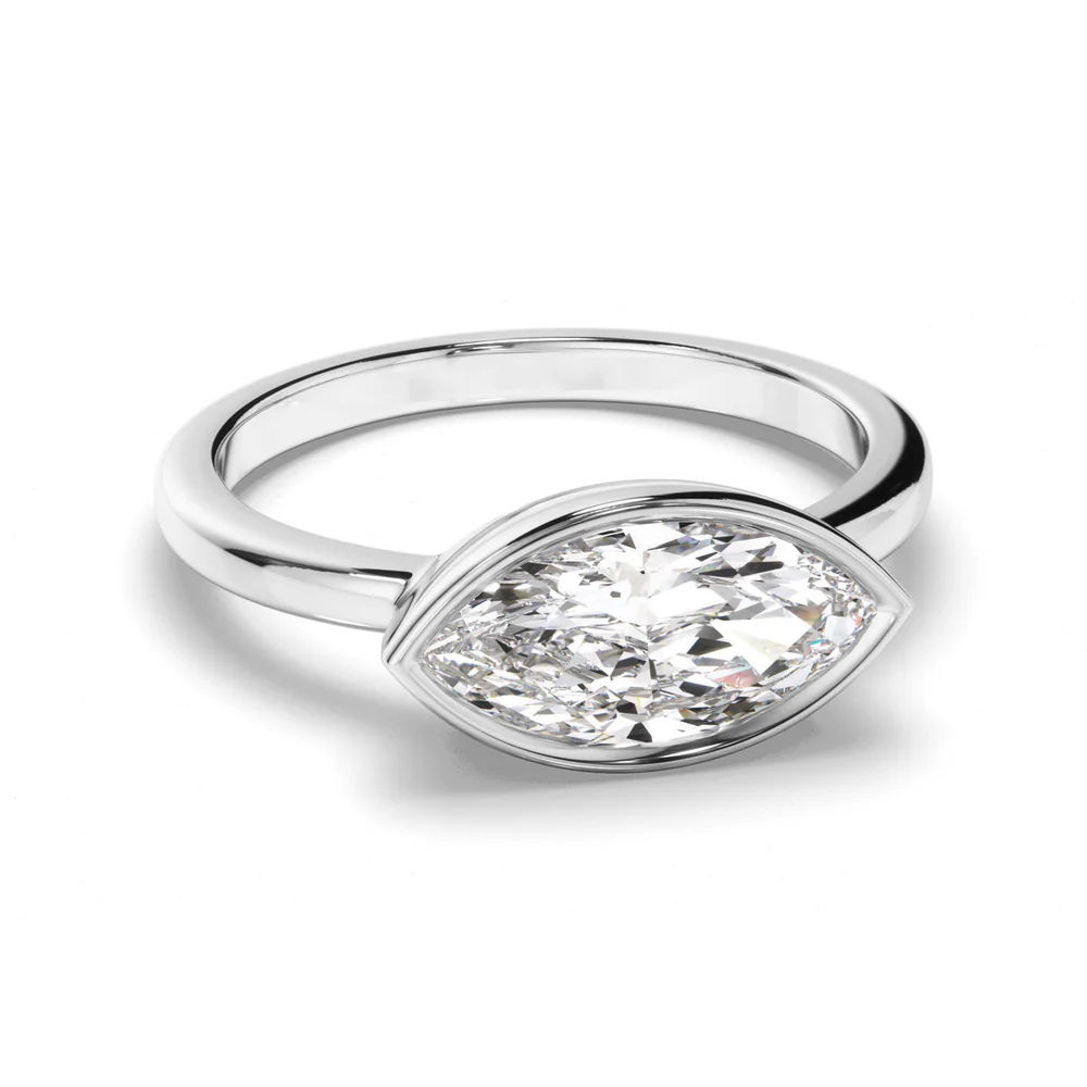 Marquise Bezel Set East