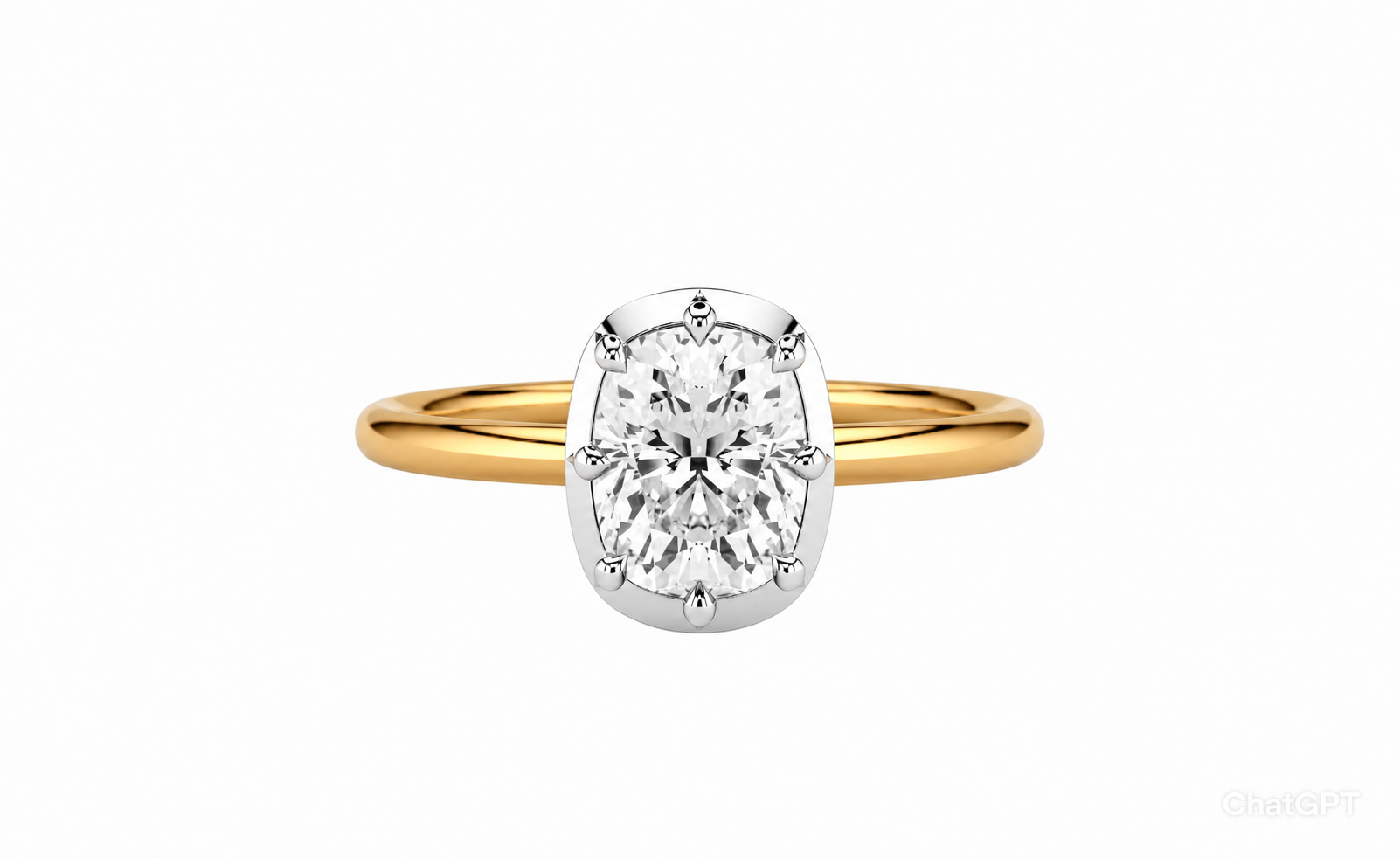 Georgian Cushion Cut Solitaire